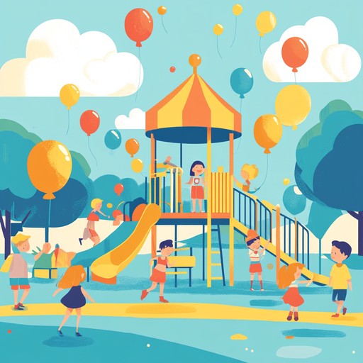 An energetic and light hearted instrumental perfect for children's activities and playtime. The piece features bouncy and catchy tunes, with a lively rhythm that mimics the playful atmosphere of a playground, encouraging movement and fun