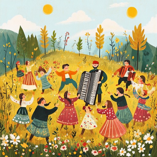 A spirited instrumental polka that captures the festive atmosphere of a lively village celebration, with energetic rhythms and joyful melodies inspiring listeners to dance and revel under the open sky