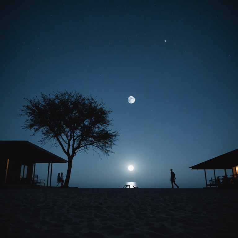 This piece captures the essence of a warm, tropical night filled with the lively rhythms of acoustic rumba. Ideal for evoking a sense of nostalgia and romance under the moonlight, the track should primarily use an acoustic guitar, emphasizing playful and rhythmic strumming patterns that reflect traditional rumba music while introducing modern melodic elements to keep the listener engaged.