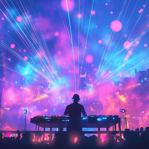 An explosive track with pulsating basslines, electrifying synths, and dynamic drops that will make any festival come alive. The celebratory vibe is enhanced with energetic rhythms and jubilant bass explosions. Perfect for a high energy, uplifting party atmosphere.
