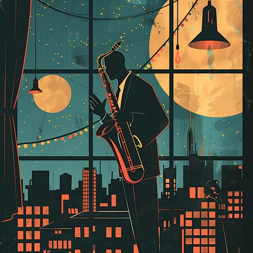 Imagine a smokey jazz club at midnight, soft clinks of glasses, and the intimate touch of mystery in the air. This piece captures the essence of a sophisticated soirée where secrets are shared with every soulful note played.