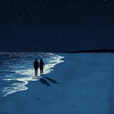 love under starlit skies, gentle waves