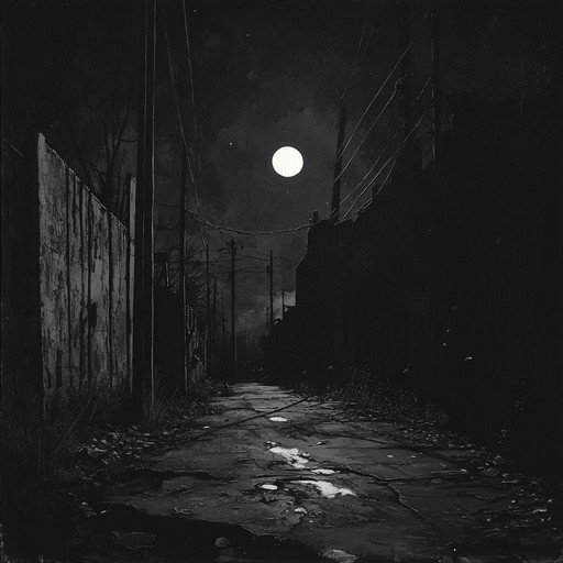 An eerie grime track blending haunting atmospheric textures with dark, unsettling beats. This composition evokes the mysterious and foreboding ambiance of an abandoned urban landscape, where shadows dance and unseen specters lurk.