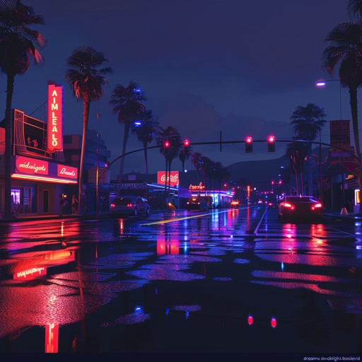 Immerse yourself in a nostalgic ride along a luminous cityscape at midnight, guided by pulsing synth melodies and a steady backbeat that conjure visions of neon lights and shadowy figures. The track blends soothing tones with occasional brooding passages to evoke a sense of wonder and introspection.