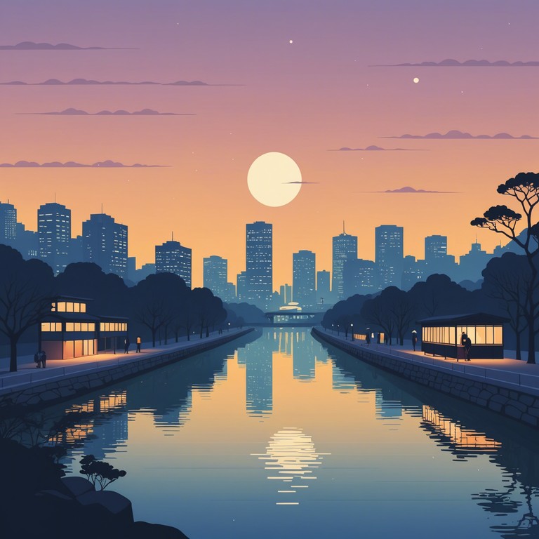 In an alternate portrayal, this composition observes the rhythmic pulsing of seoul's heart through the gentleness of a flowing river. The tranquil yet emotive strums of the gayageum accompanied by the faint city sounds encapsulate the personal connection one feels with the sprawling urban landscape.