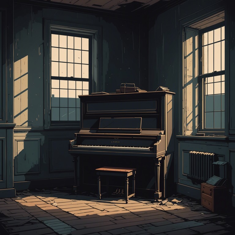 This song exudes a hauntingly beautiful melody characterized by deep, resonant piano tones that evoke a sense of solitude and reflection. The composition explores themes of forgotten tales and lost memories, enveloped in a cloak of dark elegance.