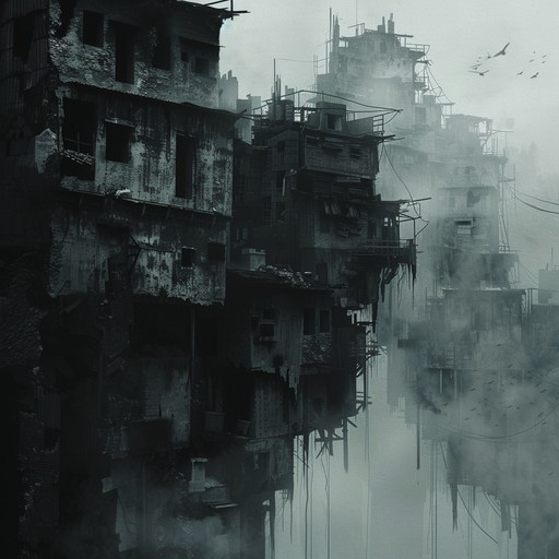 This haunting trap instrumental evokes the bleak atmosphere of a dangerous urban slum late at night. Eerie synths, deep 808 bass, and hard-hitting percussion combine to create an unsettling and menacing mood.