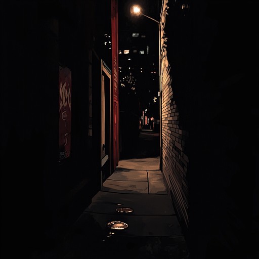 An unsettling yet smooth bossa nova piece featuring creeping rhythms and chilling harmonies, invoking the feeling of a haunted nighttime walk through deserted streets. The dark undertones perfect for a suspense filled evening.