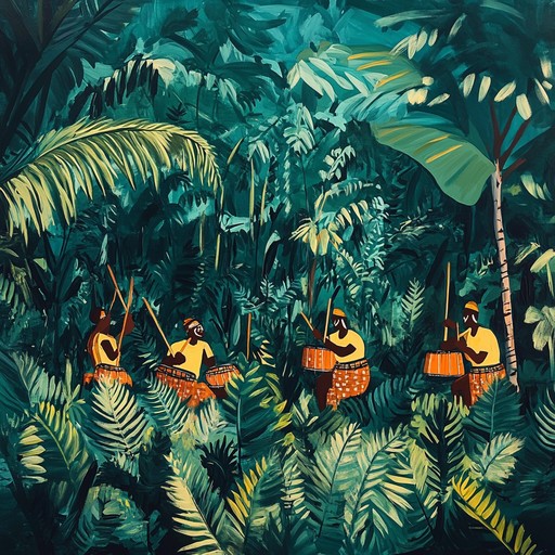 Embark on a thrilling musical journey with pulsating afrobeat rhythms, capturing the essence of an adventurous jungle expedition filled with unexpected twists and high energy beats.