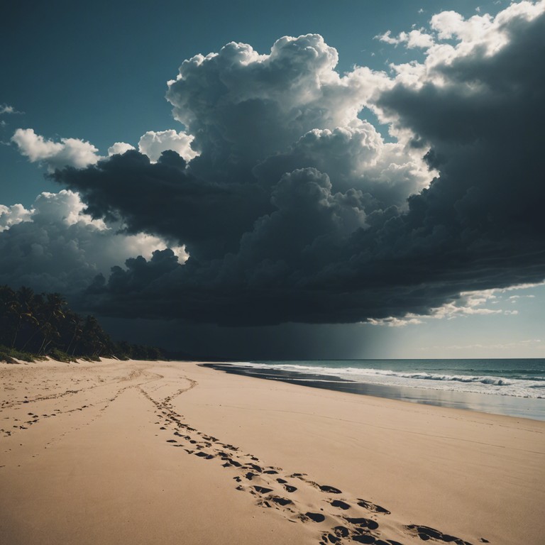 Envision standing at the edge of a tranquil shore as the calm sea reflects a clouded sky, perfectly capturing the song's blend of anxiety with the serene tones of reggae. The melodica emphasizes the emotional complexity, lending a haunting quality that is both soothing and contemplative.