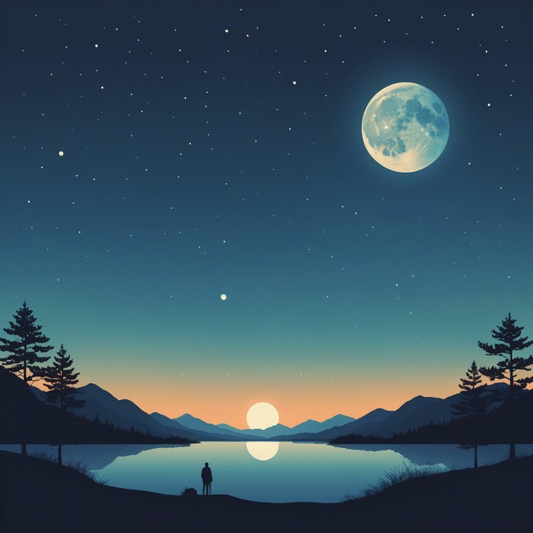 A composition that transports the listener to a tranquil night under a starlit sky, with gentle melodies that mimic the soft whispers of the moonlight. Each note carefully placed to soothe and engage deep contemplation.