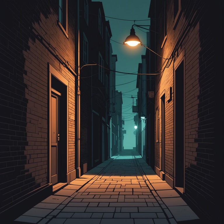 Delve deeper into the quiet whispers of an empty urban environment at night, crafted with soft electronic tones and subtle ambient noise, portraying the solitude and mysterious aspect of the city after dark.