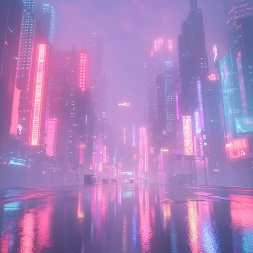 Immerse yourself in a slow, serene journey through a retro neon lit cityscape, blending ethereal synth textures with nostalgic 80s elements. Let the shimmering synthesizers transport you to a world of distant memories and futuristic fantasies.