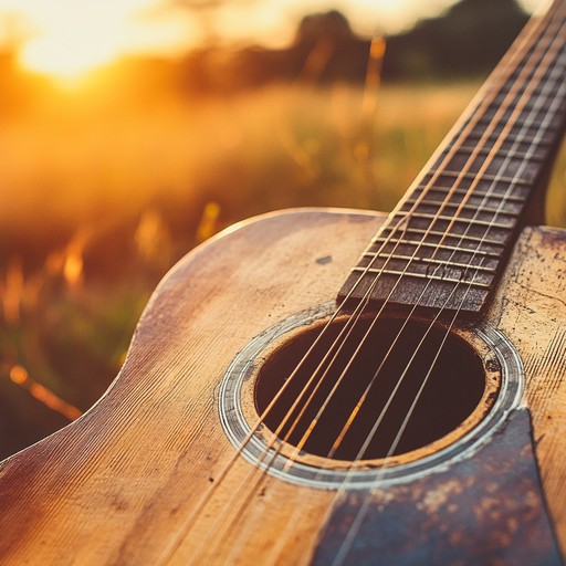 Imagine a peaceful dusk, driving along a deserted country road. The gentle strumming of the acoustic guitar combined with the subtle harmonica undertones captures the warmth and simplicity of the moment, evoking nostalgia and heartfelt memories.