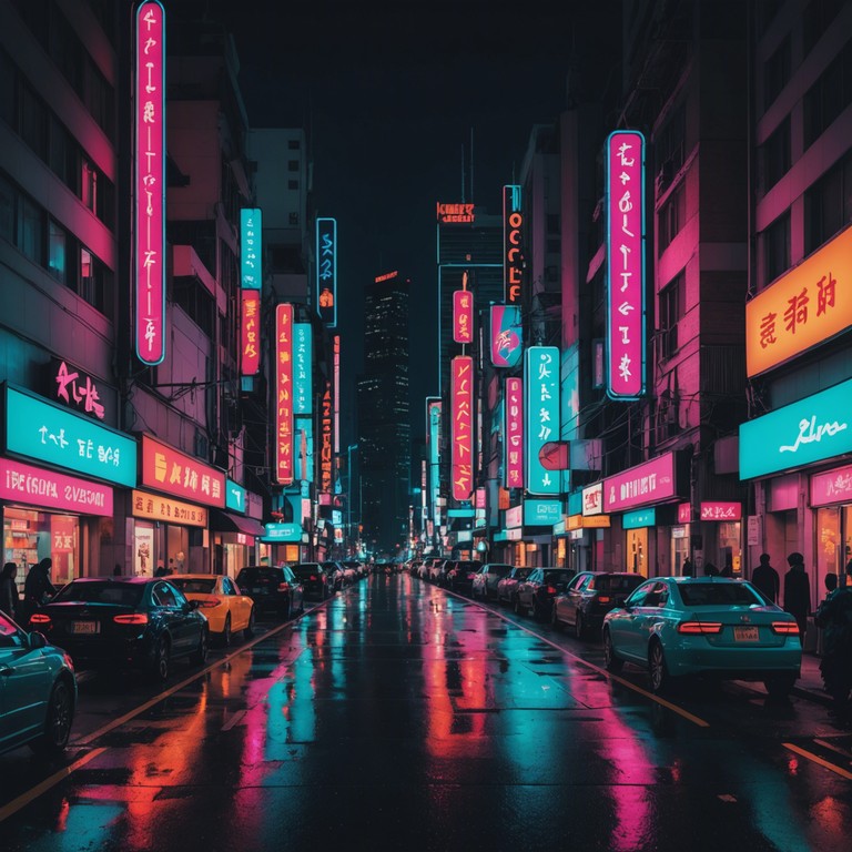 In this track, futuristic synth textures intertwine with energetic beats to create an ethereal yet driving soundscape. It’s designed to invoke images of neon lit cityscapes at night, with shimmering lights and the promise of undiscovered possibilities.