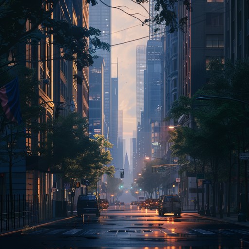 This track offers a sanctuary of sound within the urban environment, featuring harmonizing synths and delicate beats. It aims to convey tranquility and ease, ideal for moments of relaxation and introspection in the city.