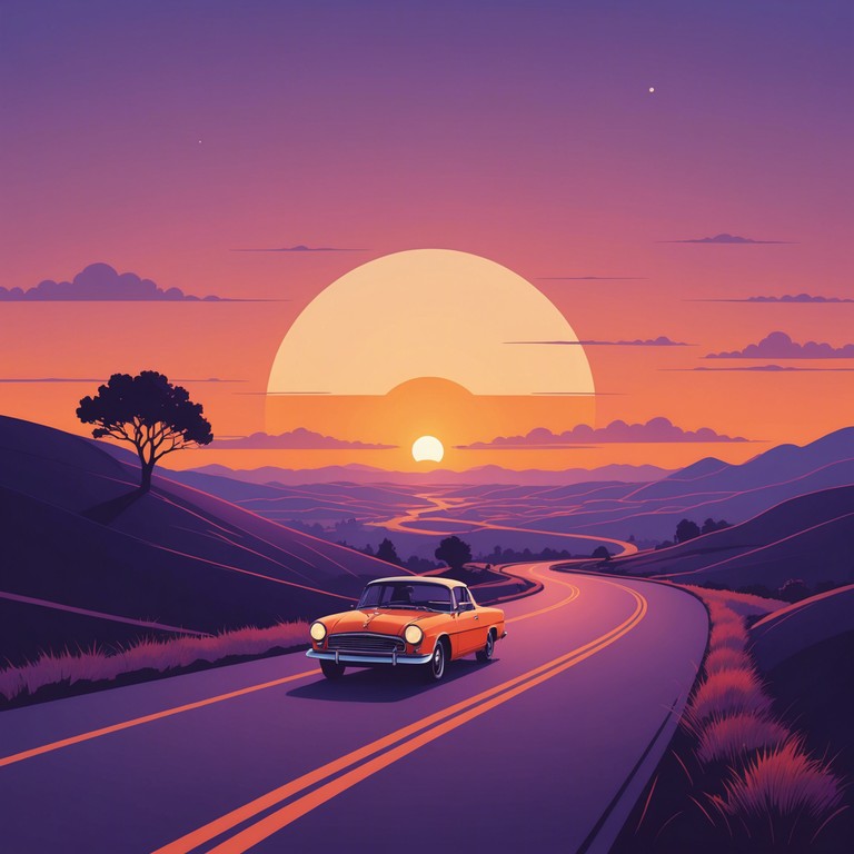 This track evokes the spirit of an introspective road trip at sunset, with melodic guitar riffs that meander like the winding roads of a scenic route. The song is designed to provide a comforting yet uplifting backdrop, perfect for those moments of solitude when you're finding peace and purpose behind the wheel.