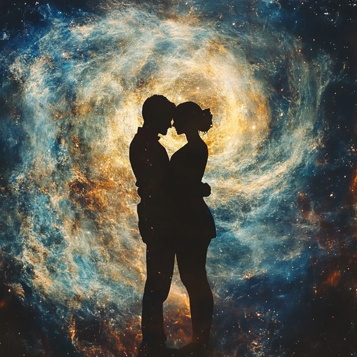 Embark on a galactic love saga with haunting melodies and futuristic soundscapes. This piece blends orchestral swells with electronica, building anticipation and emotion as it crescendos toward an epic finale. It’s the soundtrack of lovers uniting across the stars.