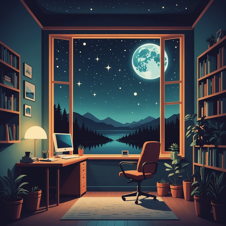 Imagine an instrumental that feels like a comforting late night breeze through your window, designed to keep you company as you dive deep into your studies or creative projects.