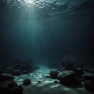 sounds echoing from beneath the ocean's surface