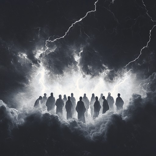 A powerful blend of ethereal choirs and driving guitar riffs that create an atmosphere where spirituality meets raw metal energy. The juxtaposition of angelic harmonies with the aggression of metal guitar will craft a unique, captivating listening experience. Perfect for invoking contemplation and spiritual reflection in the midst of a sonic tempest.