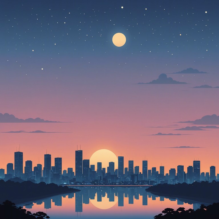 Delve deeper into the tranquility of tokyo at night with this soft piano melody reflecting the calm and serene atmosphere, echoing the quiet whispers of the city under a starry sky.