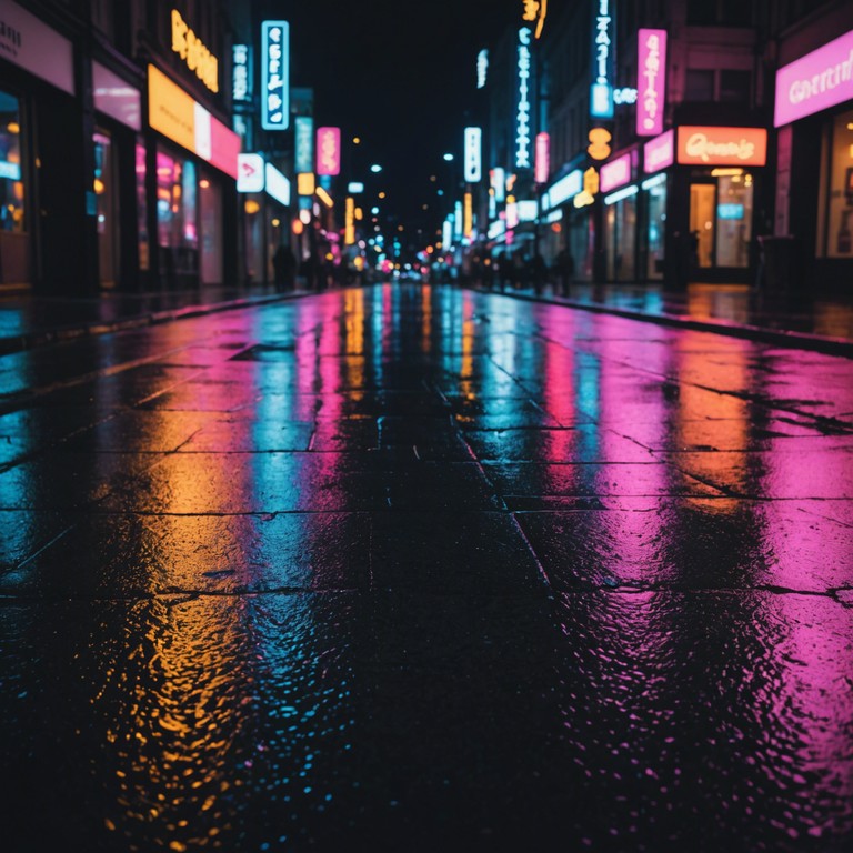 This soothing synthwave track carries you through a nostalgic journey under soft neon lights, reminiscent of quiet nights with subtle reflections on wet city streets. Emphasizing a mellow mood, the song blends classic electronic elements with a modern touch, perfect for introspective moments.