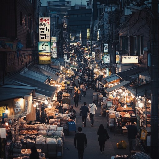 Capture the intensity and vibrancy of seoul's street culture with a gritty mix of urban hip hop beats and high energy k pop melodies. The dynamic interplay of powerful basslines and intricate synthesizers brings the bustling city spirit to life.