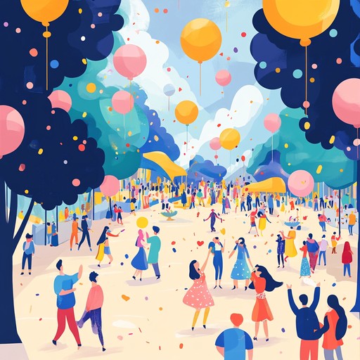 Featuring lively rhythms and catchy melodies, this track is designed to bring energy and excitement to any celebratory event. The combination of modern pop production and traditional korean influences creates an infectious vibe, ideal for cheerful gatherings.