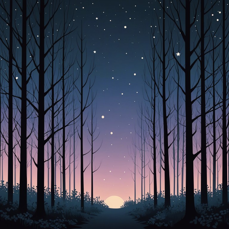 Evoking a serene journey through nature’s hidden paths, this alternative version emphasizes the reflective quality of a tranquil woodland escape. It’s a musical whisper that complements a peaceful solitude among ancient trees.
