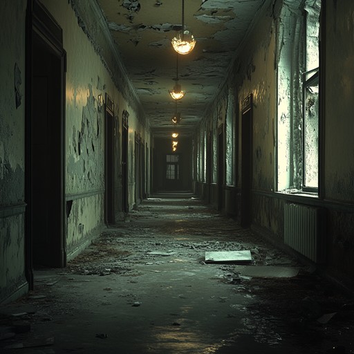 Echoes from the shadows dives deeper into the psyche, using extended silences punctuated by ghostly wails of the theremin to create an atmosphere ripe with tension and foreboding. Suitable for horror film scores or haunted attractions aiming for a chilling auditory experience.