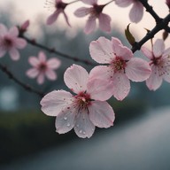 gentle tones amidst blooming sakuras