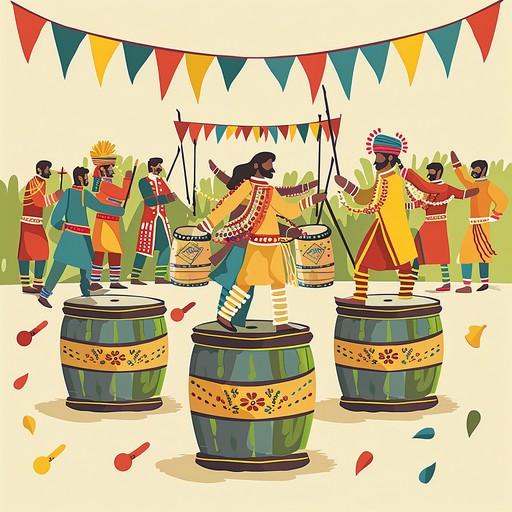 A vibrant, lively, instrumental banghra track evoking the jubilant energy of a punjabi festival. Traditional dhol beats and dynamic percussion create an uplifting atmosphere perfect for dancing and celebrating to the fullest.