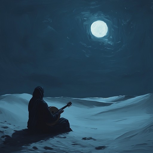 Featuring the melancholic drone of an oud, this brooding track echoes the timeless mysticism of middle eastern deserts under a moonlit sky. The slow, deliberate rhythm creates a contemplative, somber atmosphere that reverberates with ancient history.