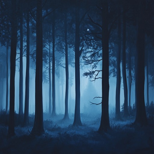 This instrumental piece features delicate, comforting acoustic guitar chords that softly resonate with a haunting, melancholic undertone. The music feels like a tender embrace from the midnight forest, providing a soothing yet eerie atmosphere perfect for introspection and relaxation.