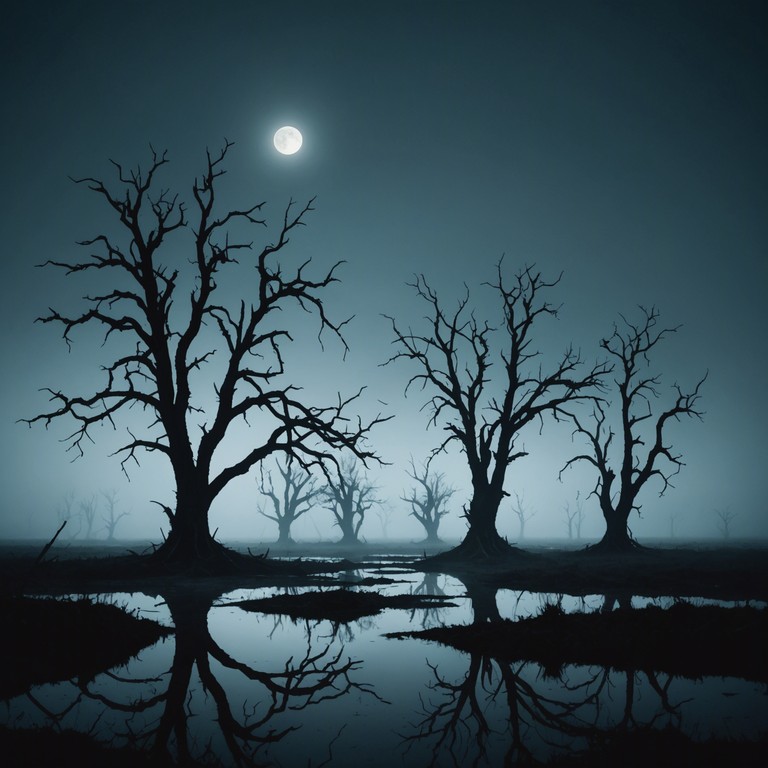 Set against a backdrop of a fog laden bayou at midnight, this track combines eerie atmospheric elements with the classic sound of blues rock. The tune follows a slow, haunting melody that echoes the mysteries and hidden stories of the deep south. The music flows like a slow moving river, winding through the eerie silence of the night, guided by the soulful wails of an electric guitar.