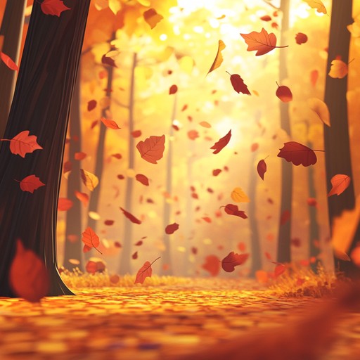 An energetic instrumental waltz that evokes the lively atmosphere of autumn through playful melodies and upbeat orchestrations. The composition paints a musical picture of colorful leaves swirling and dancing in the brisk fall air, making it an ideal choice for a dance piece inspired by the season's charm.