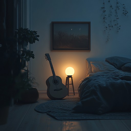 An instrumental piece featuring delicate acoustic guitar and soothing ambient sounds, creating a tranquil atmosphere perfect for quiet nights.