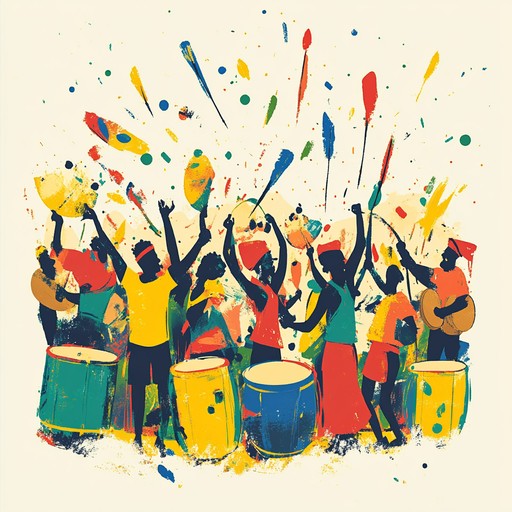 Immerse yourself in an energetic festival of rhythm, where every beat lifts your spirits. The dynamic and upbeat percussion is designed to make you feel elated and invigorated.