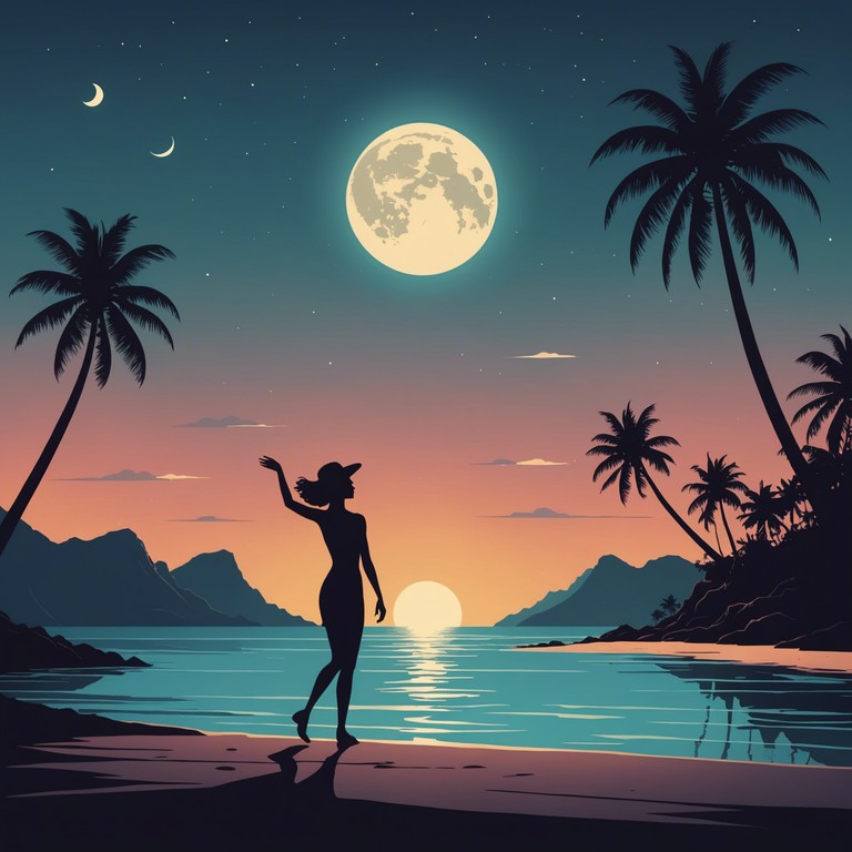 Capturing the essence of a moonlit beach where every beat and tone carries a hidden, dark threat amid the playfulness of calypso music. Perfect for storytelling through music that explores the dualities of joy and danger.