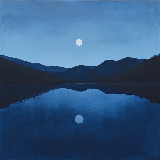 In this composition, haunting melodies in the key of c minor pervade the air, evoking images of a mist covered lake at dusk. The music delves deep into the heart's unspoken emotions, resonating with the quiet yet powerful movements of water under a dimly lit sky, suggesting mysteries lurking beneath the serene surface.