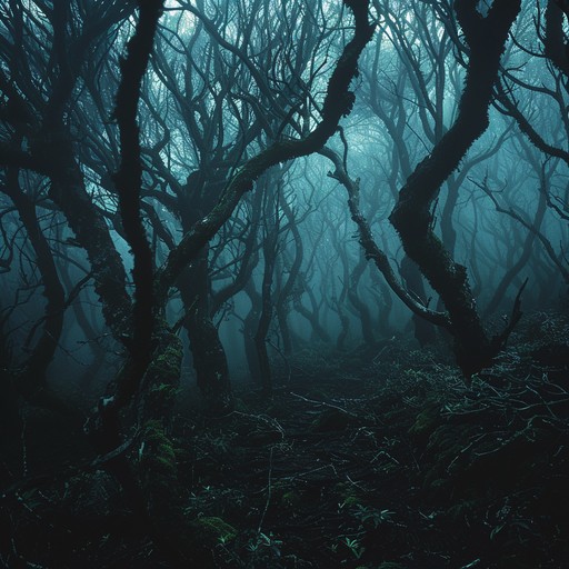 Enter a shadowy, mystical forest where darkness weaves through twisting trees and eerie echoes linger. Ethereal melodies and haunting harmonies create an enigmatic, melancholic atmosphere as you navigate this hidden, enchanted world. Echoing chimes and distant, haunting chords transport you to an otherworldly, somber place.