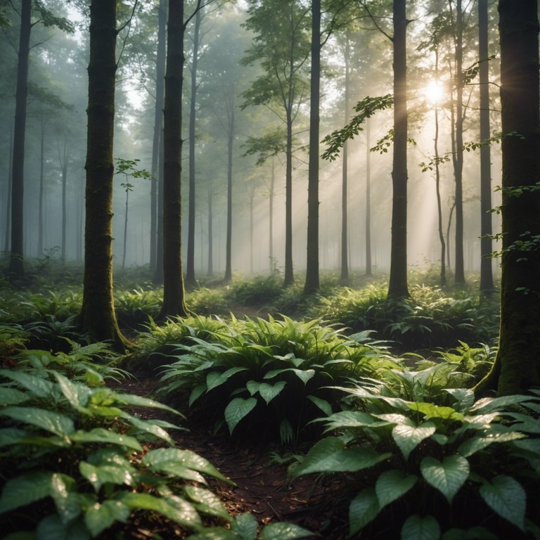 This track captures the essence of a new dawn with the soft, melodic tunes of a solo harp. It's designed to uplift and inspire a sense of hope and new beginnings, as if the listener is waking up to the first light of day. The composition leans heavily on the delicate plucking of harp strings, emulating dew drops falling from fresh morning leaves, symbolizing renewal and purity.