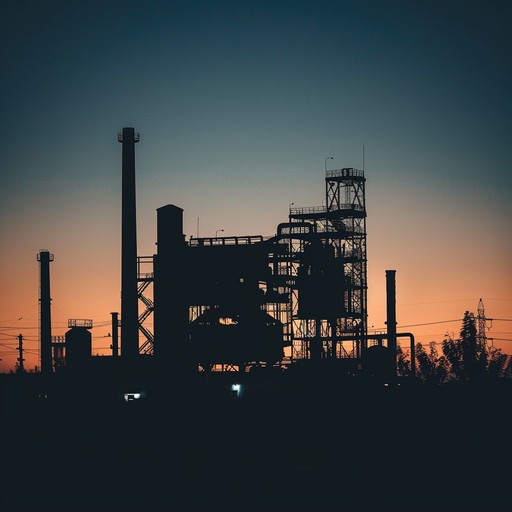 A composition that blends the abrasive textures of nu metal with ethereal, longing melodies to evoke a sense of forgotten and desolate industrial landscapes. The music paints a picture of deserted factories where echoes of past labors linger in the air, mingled with a deep, personal yearning for a lost era.