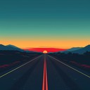 an uplifting pop rock instrumental for a summer road trip