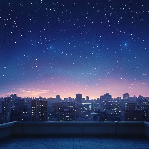 Experience a smooth blend of chill dance beats and melodic pop, capturing the essence of a rooftop party under the stars in a bustling cityscape. The track combines relaxed rhythms with atmospheric synths, creating a dreamy and uplifting ambiance.