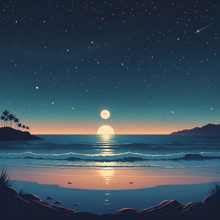 This track features soft, flowing guitar riffs that gently weave through a dreamscape of serene night time imagery. Perfect for unwinding or reflective moments, the music mimics the tranquil motion of ocean waves under a moonlit sky, providing a soothing auditory escape.