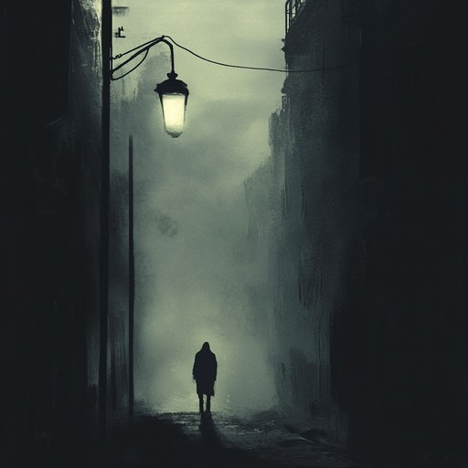 An eerie instrumental piece that captures the haunting ambiance of late night urban landscapes in the 1980s, blending atmospheric synthesizer tones with subtle rhythmic patterns to create a sense of mystery and nostalgia.