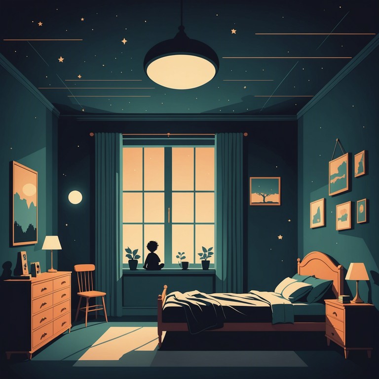 A chilling yet playful track that embodies the eerie quiet of a child's room at night with ghostly whispers. The melody intertwines elements of mystery with childlike innocence, creating a juxtaposition between the comforting and the spine tingling. Perfect for an animated spooky scene or a quirky, haunted storytelling session.