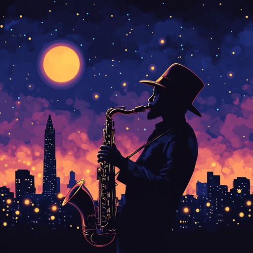 An enchanting blend of soulful melodies and smooth jazz harmonies, this instrumental piece captures the tranquility of moonlit nights. Soft saxophone passages weave through gentle piano accompaniments, setting a serene mood ideal for unwinding.